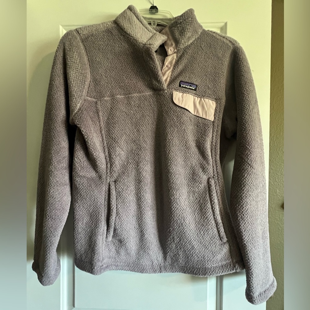 Patagonia Smokey Violet Purple X-Dye Retool Snap T Fleece Jacket Pullover Over